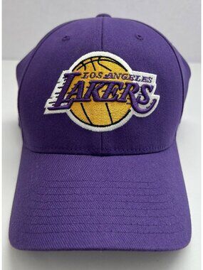 Los Angeles Lakers Purple Adidas Flexfit Hat OSFA NBA Basketball Fans Sports Cap